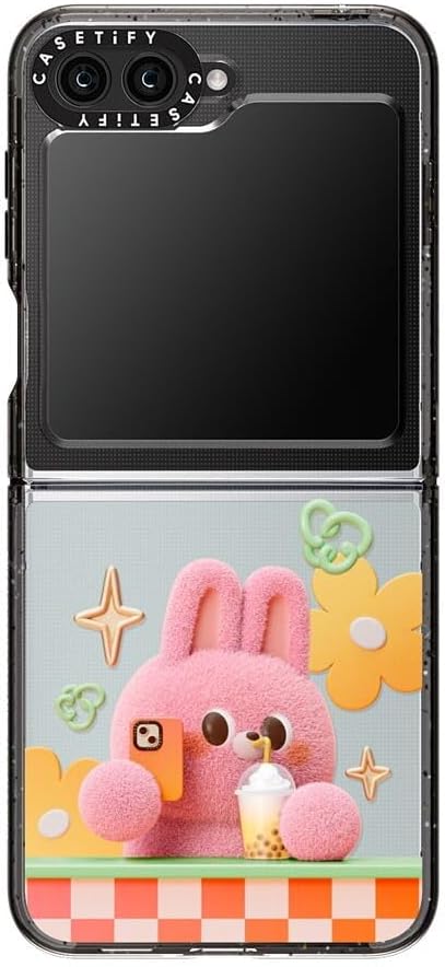 CASETiFY Impact Case for Galaxy Z Flip 5 - Selfie- Clear Black