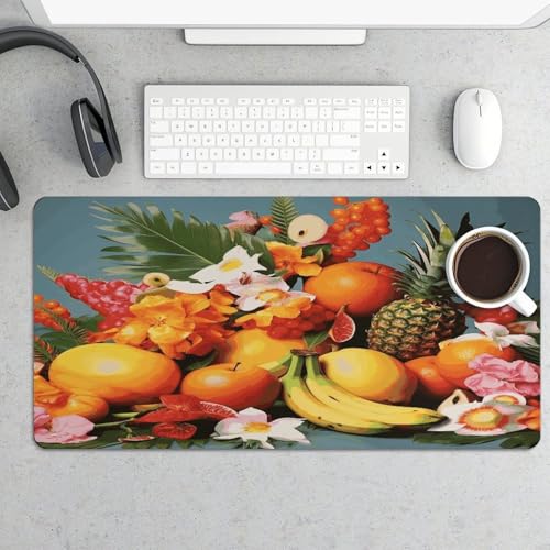 Pad Mouse Grande con Diseño Tropical y Base Antideslizante miniatura 5