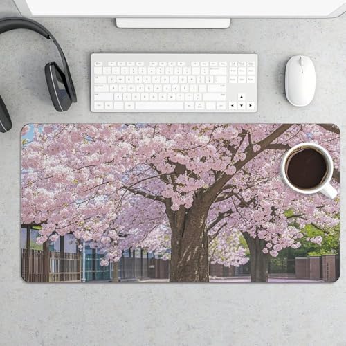 Cherry Blossom Desk Pad Protector Large Waterproof miniatura 5