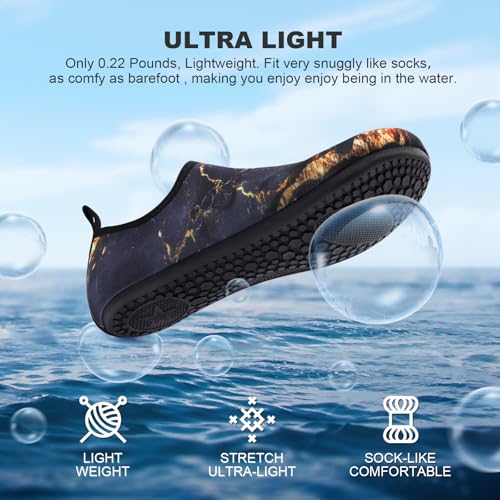 Tanamo Water Shoes for Women Men Quick-Dry Aqua Socks Swim Beach Barefoot Yoga Exercise Wear Sport Accessories Pool Camping Must Haves Adult Youth Size4