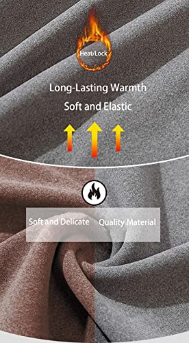 Cherish 3 Pack Men Winter Warm Undershirt Tank Sleeveless Thick Thermal Vest Fleece Lined (L)3