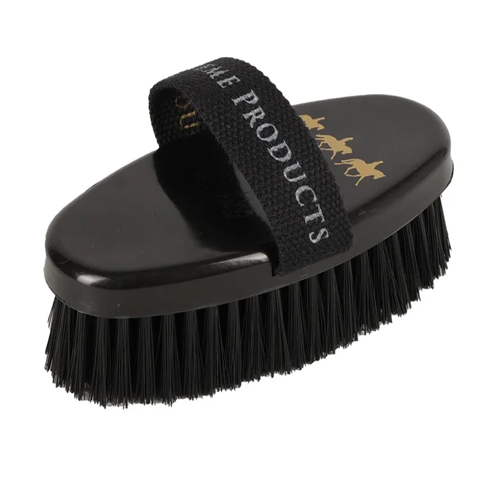 Supreme Products Pampered Pony Horse Body Brush (One Size) (Black/Gold)