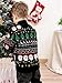 Kids Christmas Sweater Black Christmas Outfit Unisex Boys Girls Long Sleeve Knitted Sweats Top Zipper Jacket Coat Size 4-5t