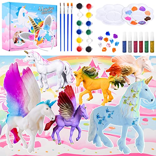 Herefun 58pcs DIY Unicorno Figure Kit, 3D Unicorno...