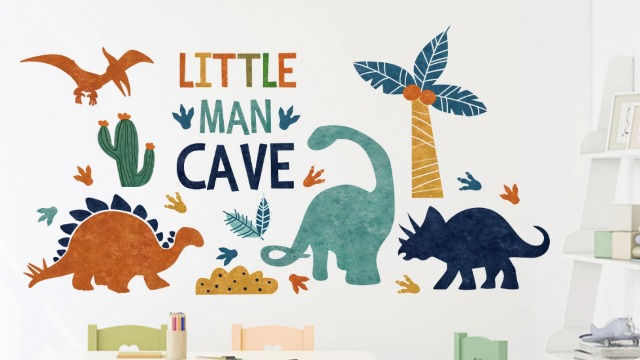 Vinilo Decorativo Huellas de Dinosaurio para Pared Infantil miniatura 7