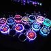 Fitracker LED Ford Keychain Crystal Light Changing Car Key Chain Accessories