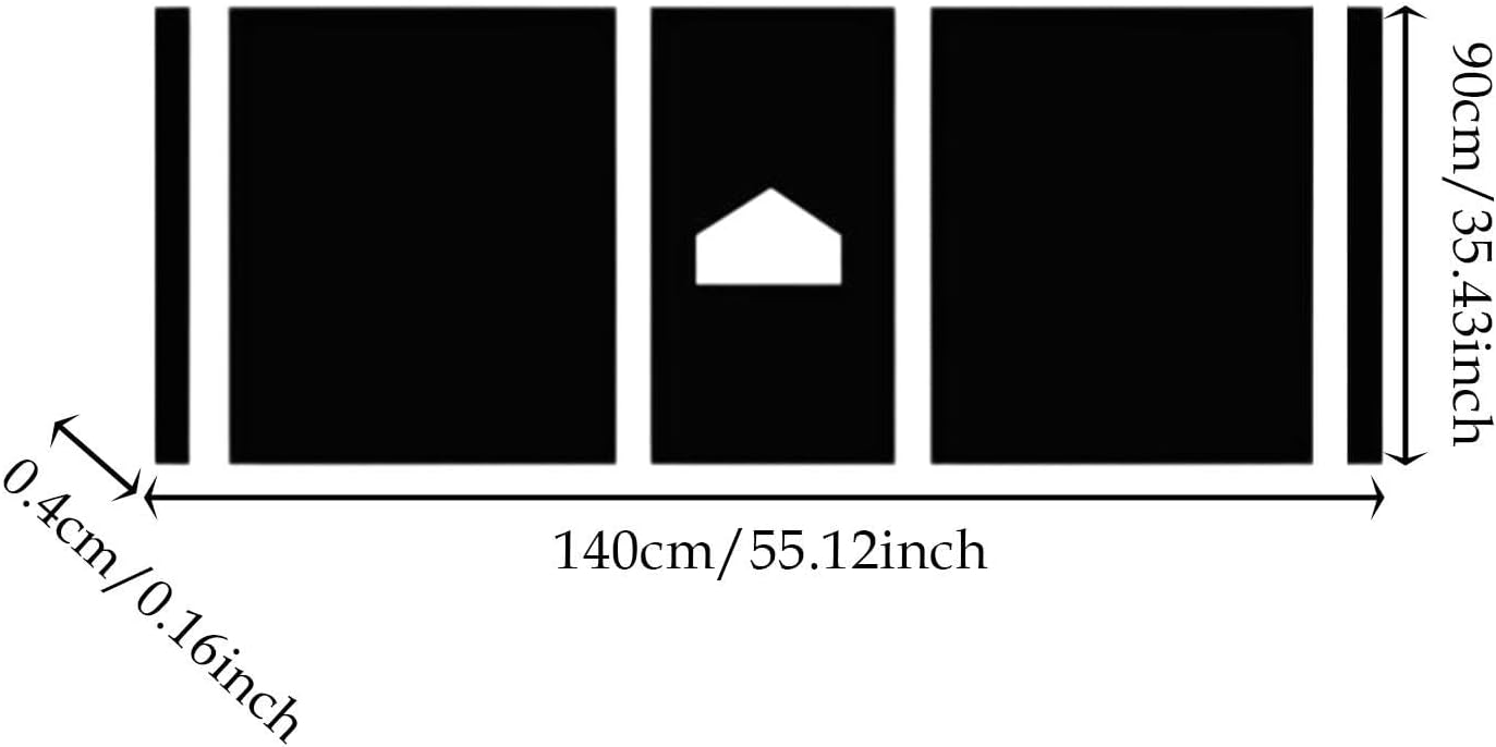 Vaveren Baseball Hitting Mat, Hitting Practice Equipment, Auxiliary Tool Anti Slip Batting Cage Mat for Training Pitching