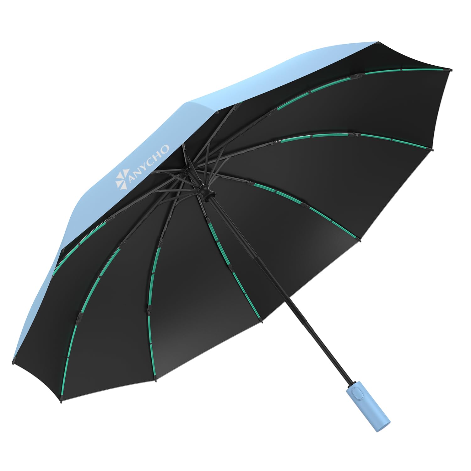 Umbrella 3 Fold - Automatic Umbrella for Women and Men -Folding Umbrella with 50 Sturdy Ribs - UV Protect 3 Fold Umbrella for Women-image-35