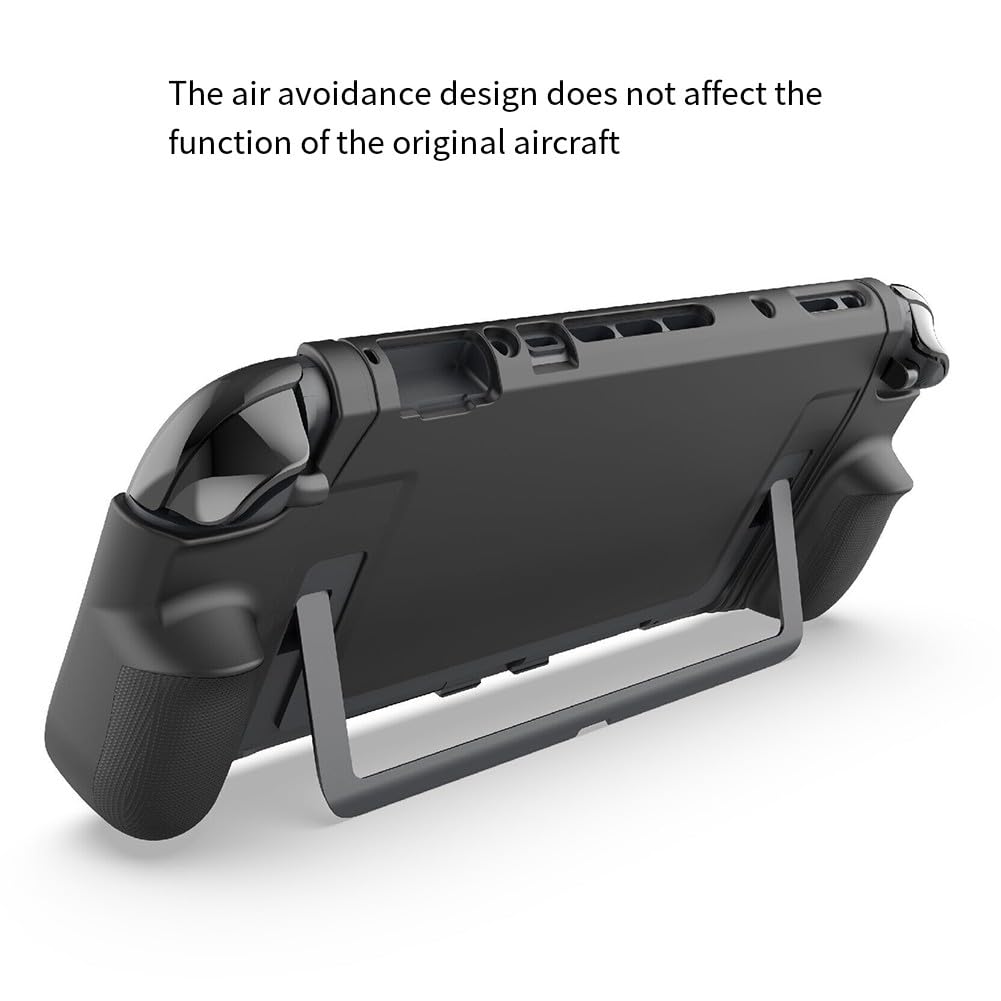 Custodia protettiva antiscivolo in silicone per console Switch 2, colore nero, impugnatura testurizzata per cover in TPU con design preciso e leggero