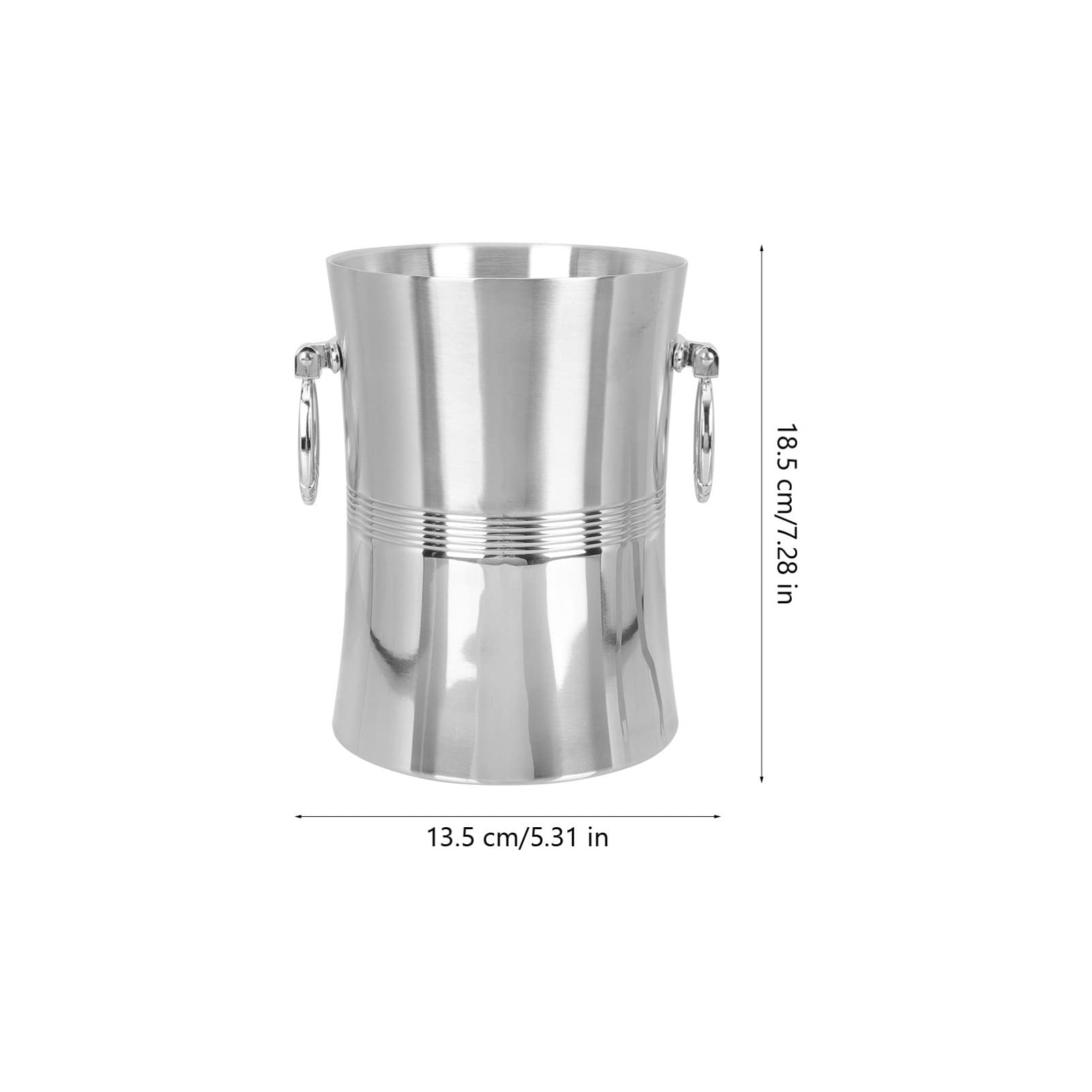 HEMOTON Cubo De Hielo De Acero Inoxidable Beber Enfriador De Botellas De Vino Cubo De Hielo De Refrigeración Cubo De Hielo De Botella De Vino Engrasador Cubo De Enfriamiento Cubos De Hielo
