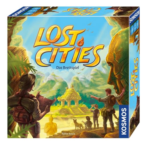 KOSMOS 694128 Lost Cities – Das Brettspiel, Die Expedition ins Abenteuer, Basis-Spiel, spannendes Abenteuer-Spiel, Familienspiel für 2-4 Spieler ab 10 Jahre, Gesellschaftsspiel