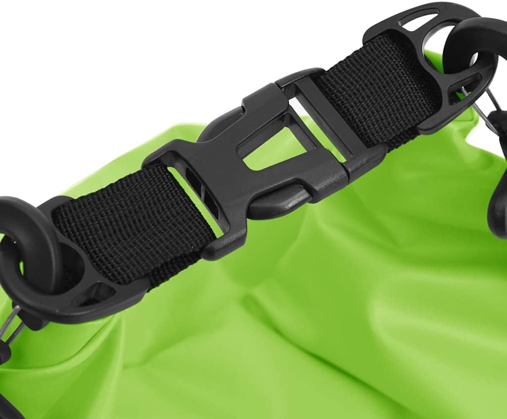 vidaXL Dry Bag, Waterproof Backpack Boating Dry Sack, Waterproof Bag for Water Sports, Dry Bag with Zipper Waterproof Duffel Bag, Green PVC