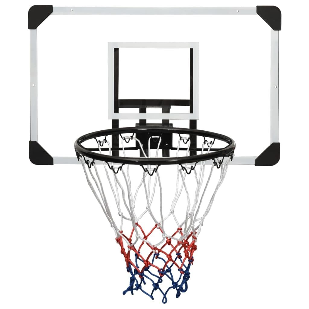 vidaXL Basketballkorb Basketballring Backboard Basketballanlage Basketball Rückbrett Basketballboard Transparent 71x45x2,5cm Polycarbonat