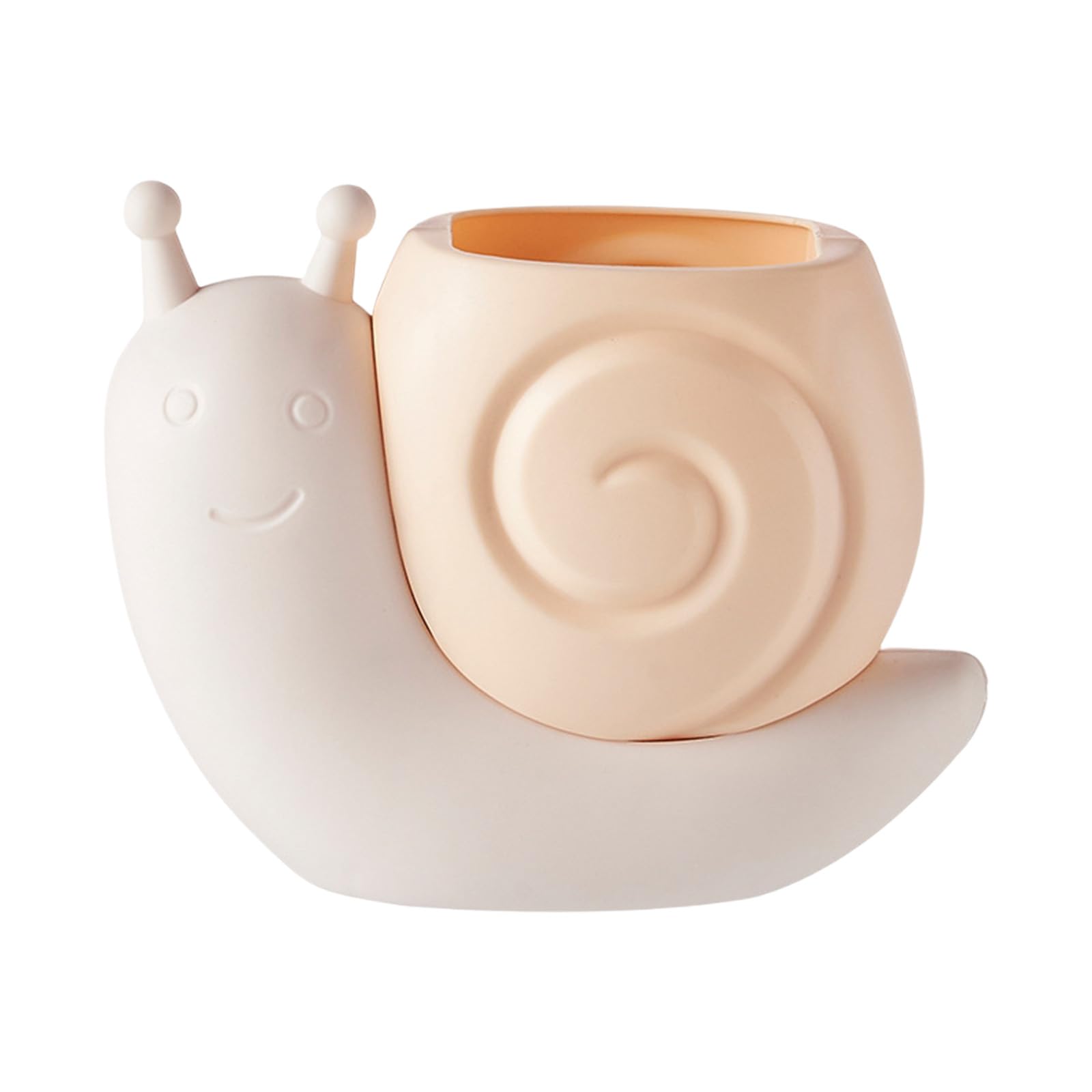 Nucelit Desktop Container Cartoon Snail Shape Pen Pencil Cup for Kids Study School Supplies Desktop Pen Cup