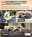 Belune® Hundebett [mit waschbarem Bezug] - Das Original - [L, 100cm, Braun] Hundekorb, Katzenbett, Hundekörbchen, Dog Bed, Flauschiges Hundebett für große, mittelgroße & kleine Hunde