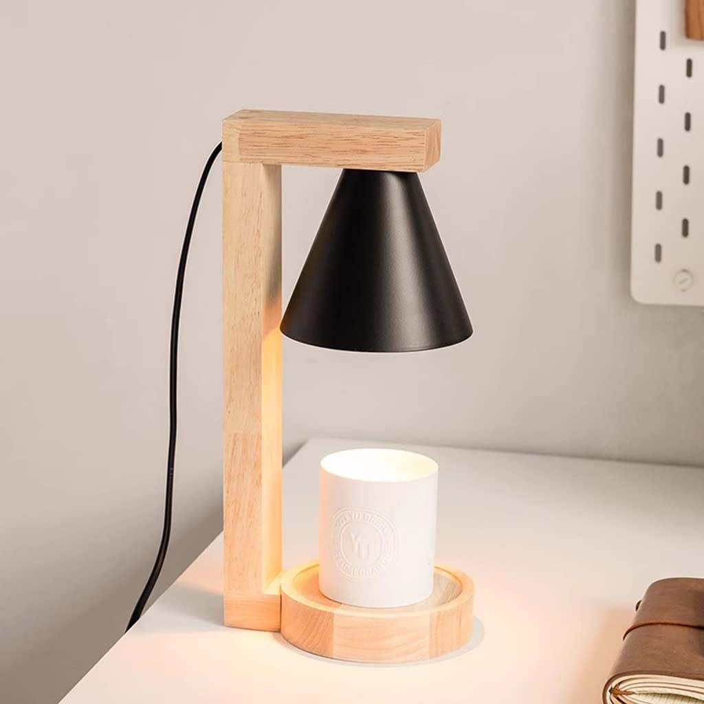Świecę i świecę Lampa podgrzewająca do świec z timerem, elektryczna lampa podgrzewająca świece drewniane do aromatycznych świec zapachowych, podgrzewacz do świec z możliwością przyciemniania, palnik d