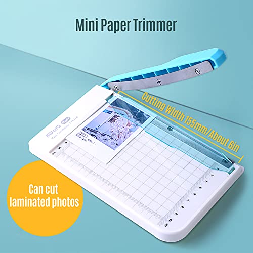 Domary Mini Paper Trimmer Cortador de Papel Guilhotina de 6 Polegadas Máquina de Corte de Fotos Capa