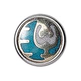  Noosa petite Chunk DZI Nectar türkis silver metal