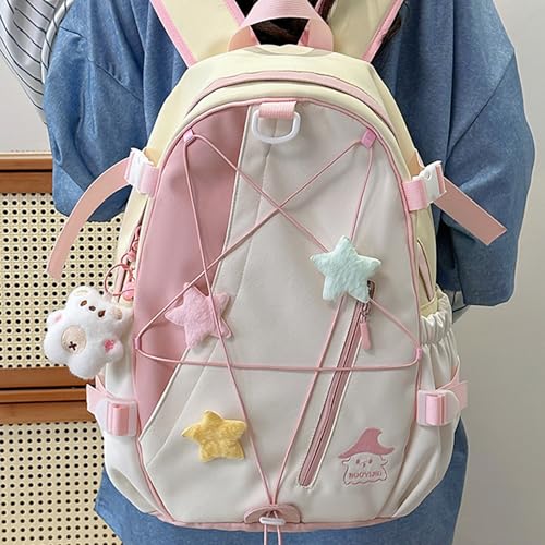 Sac à dos d'école esthétique pour les cours et sorties filles - 3