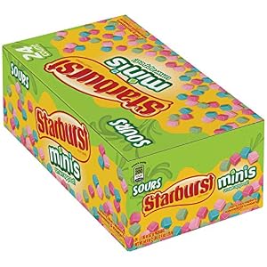 Image of A Product of Starburst Minis Sours Fruit Chews (1.85 oz., 24 ct.)