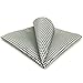 SHLAX&WING Checked Black White Handkerchieves Mens Pocket Square Silk Hanky