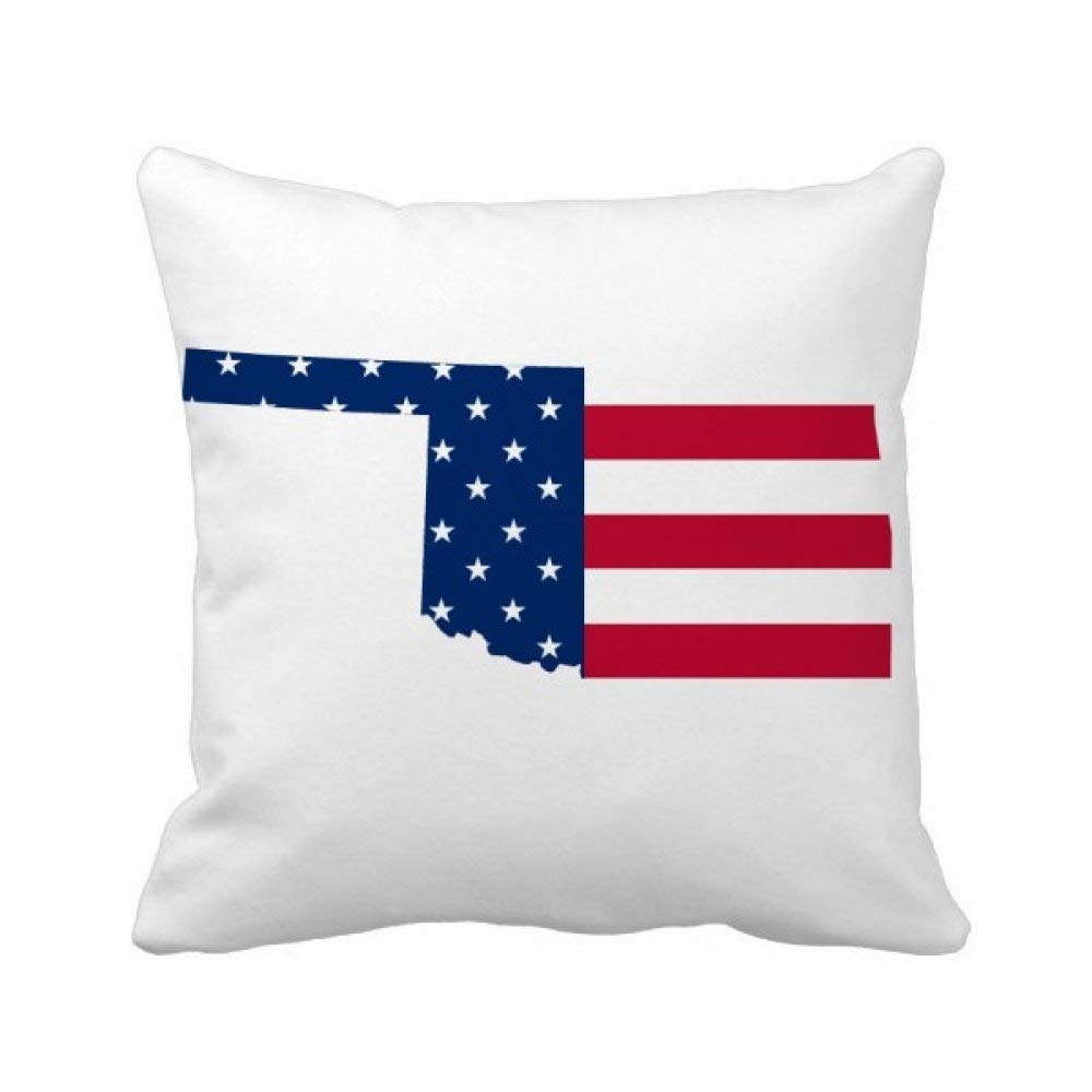 Housse de coussin Oklahoma drapeau étoiles pour salon cosy