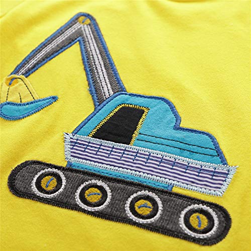 Image of Toddler Boys' Short Sleeve Tees Cotton Casual Graphic Crewneck Summer Top Clothes T-Shirts