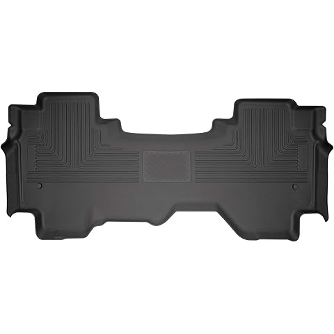 Husky Liners Weatherbeater Floor Mats | Fits 2019-2026 Dodge Ram 1500 EXT/Quad CAB ONLY | 2nd Row, 1-pc Black - 14741