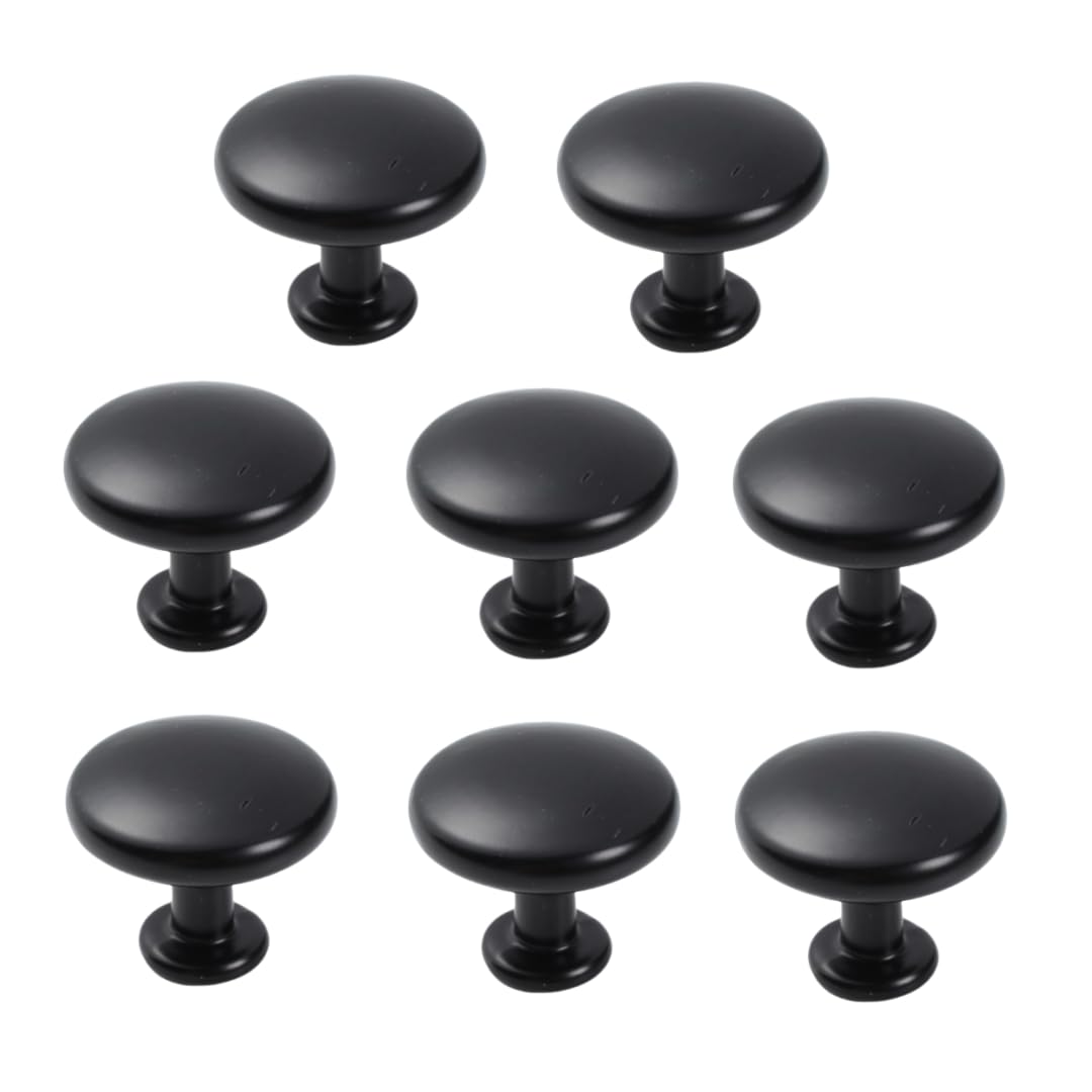 NLQCSXWEP Zinc Alloy Cabinet Bow Handle, Aluminum Alloy Drawer Knobs Cabinet Handles Multicolor 8 pcs(Black Aluminum Alloy)