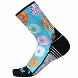 Zensah Limited Edition Running Socks, Donuts, Medium