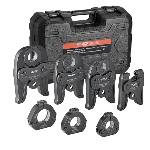 VEVOR 7PCS VMP Pressing Kit with 3 Press Jaws 3 Press Rings & 1 Actuator | Compatible with Megapress Fits 12 to 2 Carbon Steel Pipes Work with 32KN Standard Press Tools Includes Toolbox product thumbnail 2