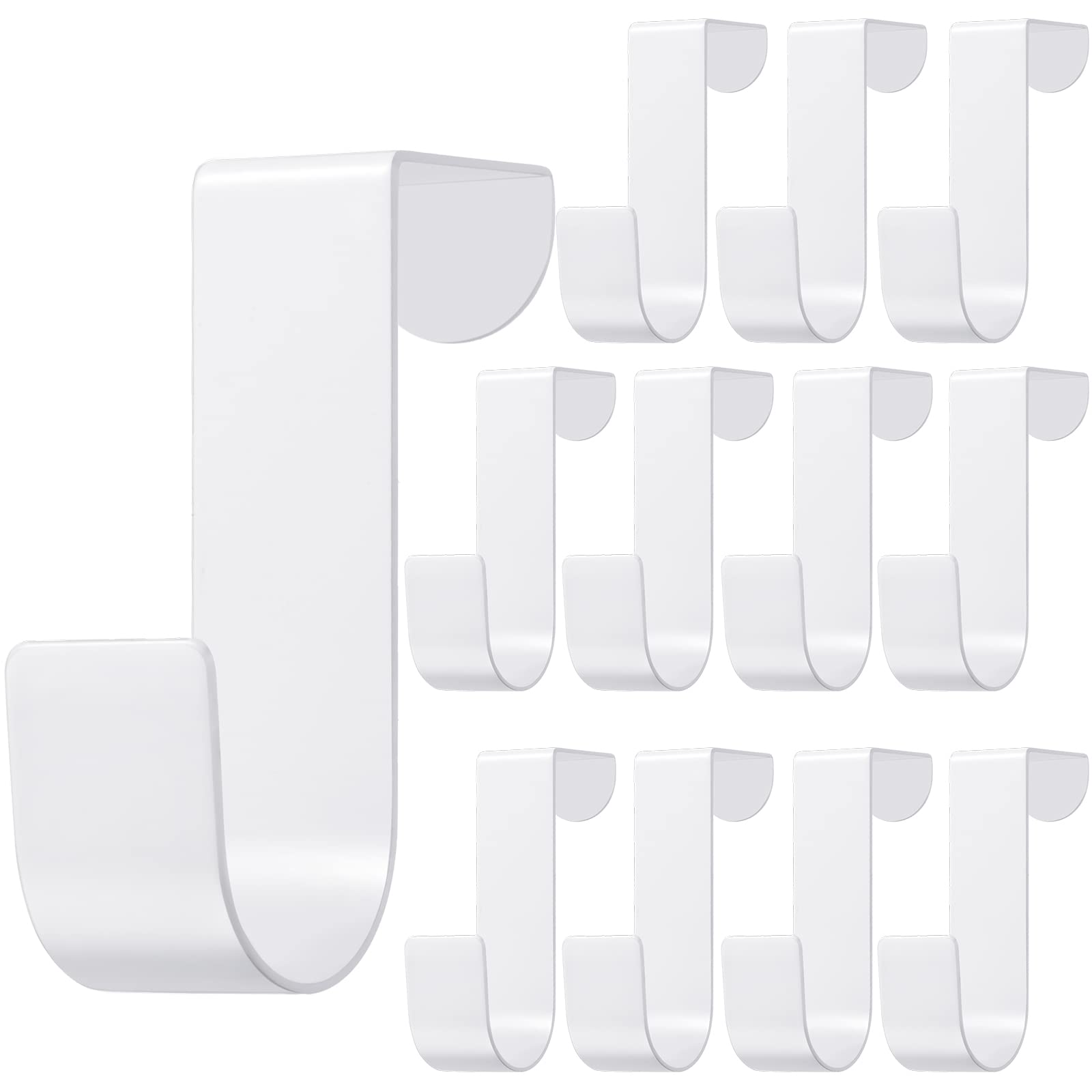 Crochets de porte d'armoire en acier inoxydable blanc de qualité supérieure pour garde-robe
