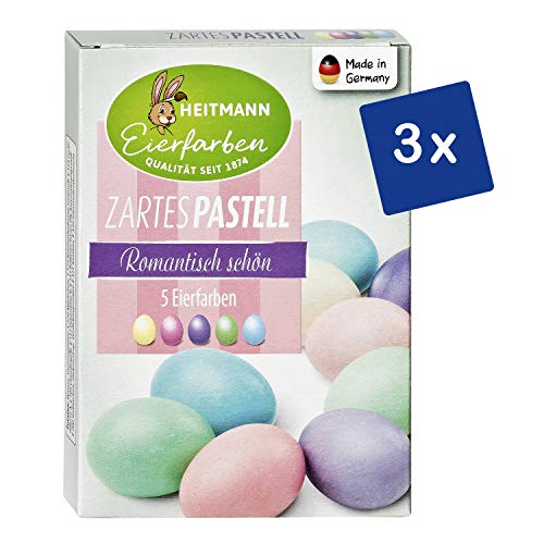 Heitmann - Colores para huevos de pascua (líquidos, color amarillo, rosa, turquesa, verde, lila)