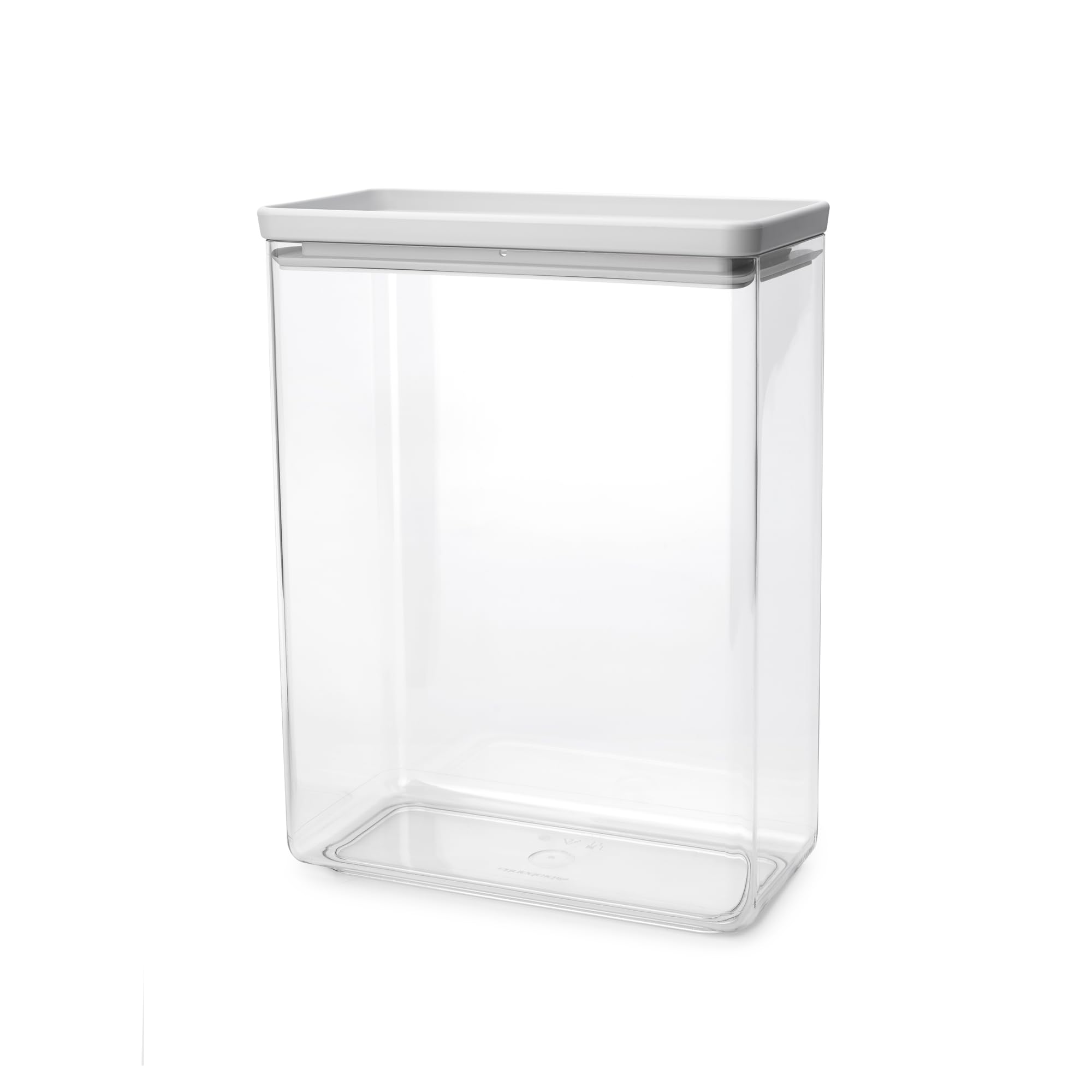 Brabantia Stackable Canister, 5.4 Litre, Tasty+, Light Grey