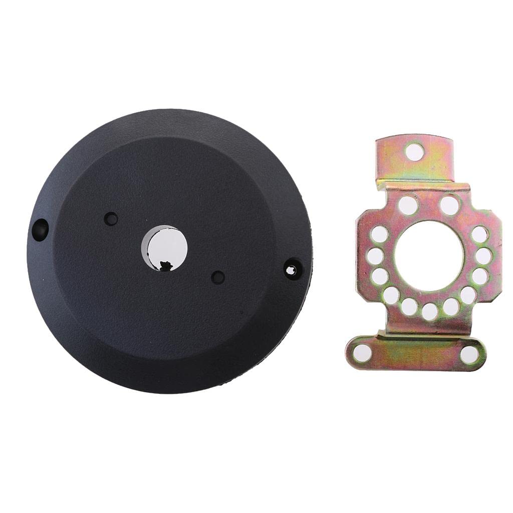 jojomis 90 Degree Bezel Marine Boat Rotary Steering Mounting Kit - Black Plastic 90 Degree Angled Bezel for Mechanical Steering