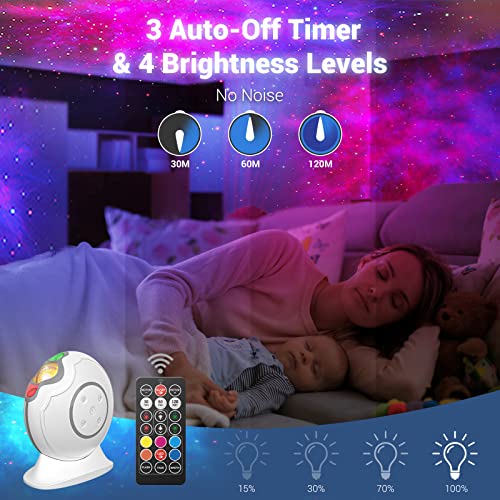 Airsee Star Projector Galaxy Light, Cordless Adjustable Led Laser Galaxy Projector With Remote Control & Timer, Magnetic Night Light Projector Valentine's Gifts For Party, Gaming Room, Bedroom Decor #TOP4