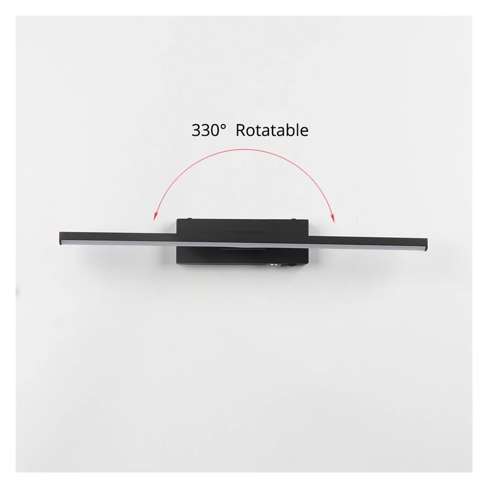 Luci Esposizione Per Quadri Lampada Da Parete A LED Con Batteria Ricaricabile E Interruttore Touch, Dimmerabile, Da Comodino, In Alluminio E Ferro, Tipo C, Luce Notturna(Black,Length 50cm)