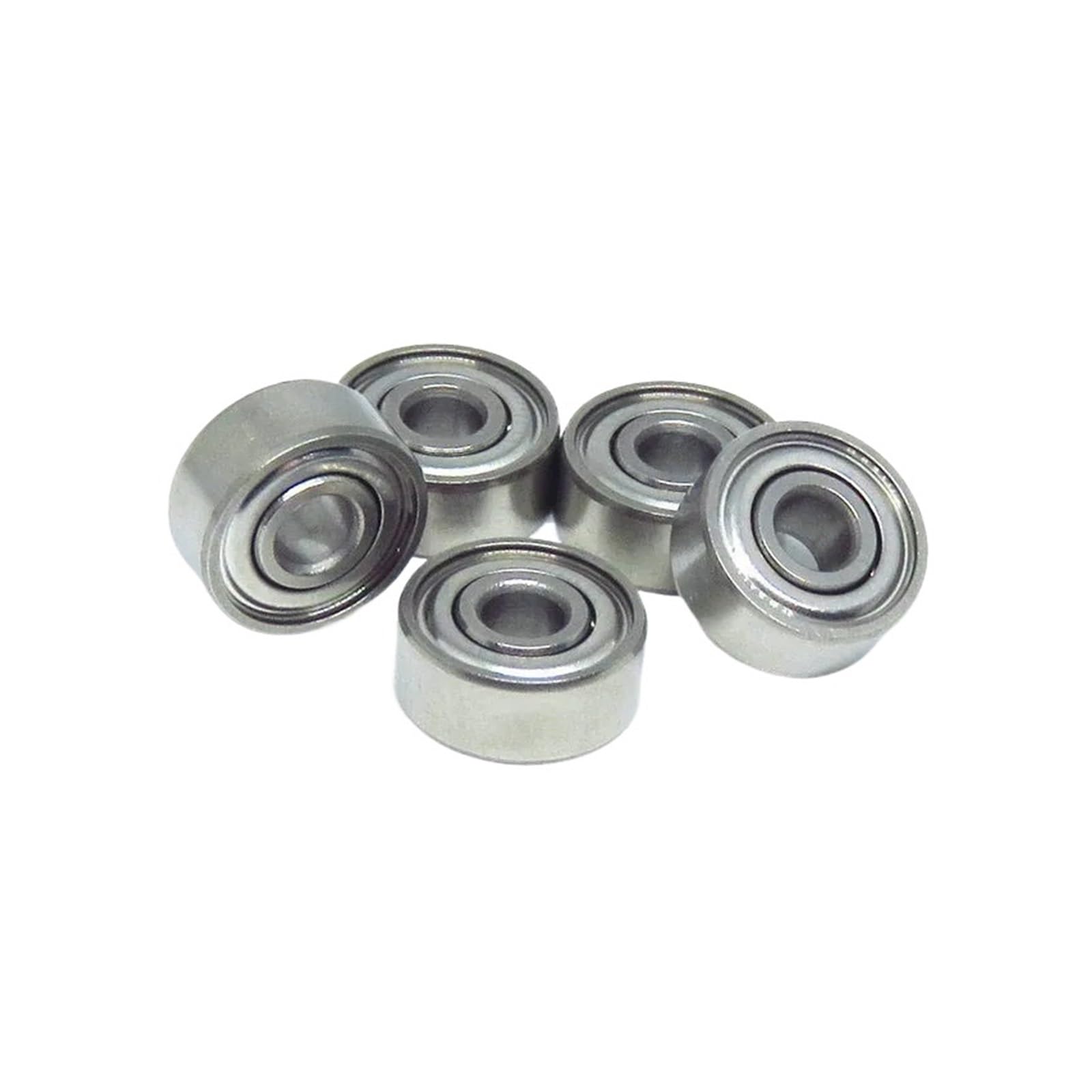 NOBIRTBSA 10 Pieces SR2 ZZ 3.175x9.525x3.97 Stainless Steel Hybrid Ceramic Bearing SR2C ZZ inch Reel Bearing 3.175 * 9.525 * 3.97 RC Bearing(SR2C-ZZ)