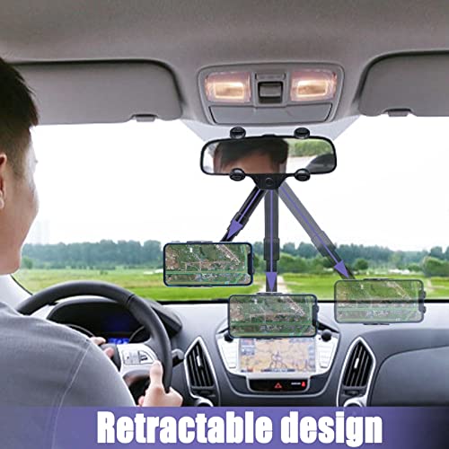 image for xbaiyanr Vehicle Rear View Mirror Phone Holder Mount Universal 360 Deg