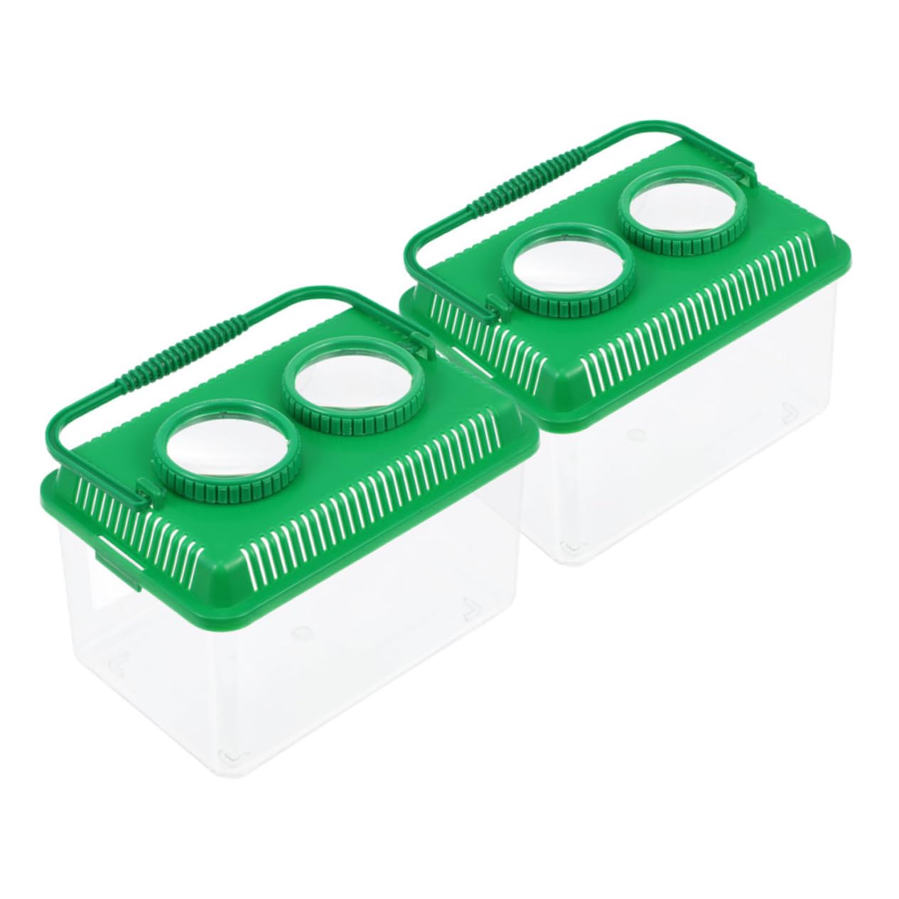 Cabilock 4 Sätze Beobachtungsbox Für Insekten Für Überwachung Halten Kollektor -fangset Insektenfänger Goldfischgreifer Explorer Kit Green Acryl 2 Stück * 4