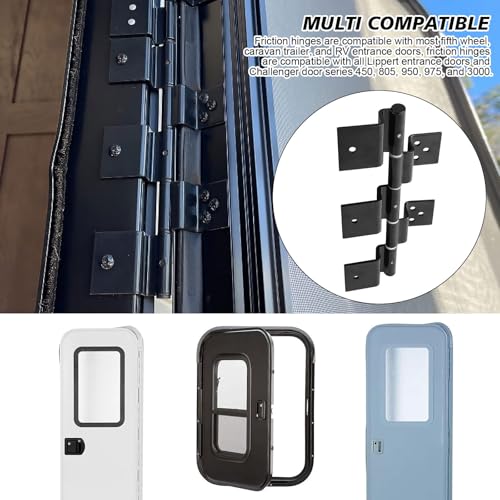 Charnières à friction pour camping-car évitant le claquement des portes - 2