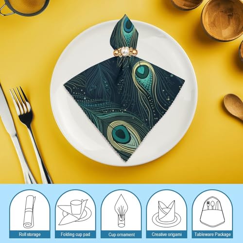 Servilletas de Tela Reutilizables con Estampado Floral miniatura 7