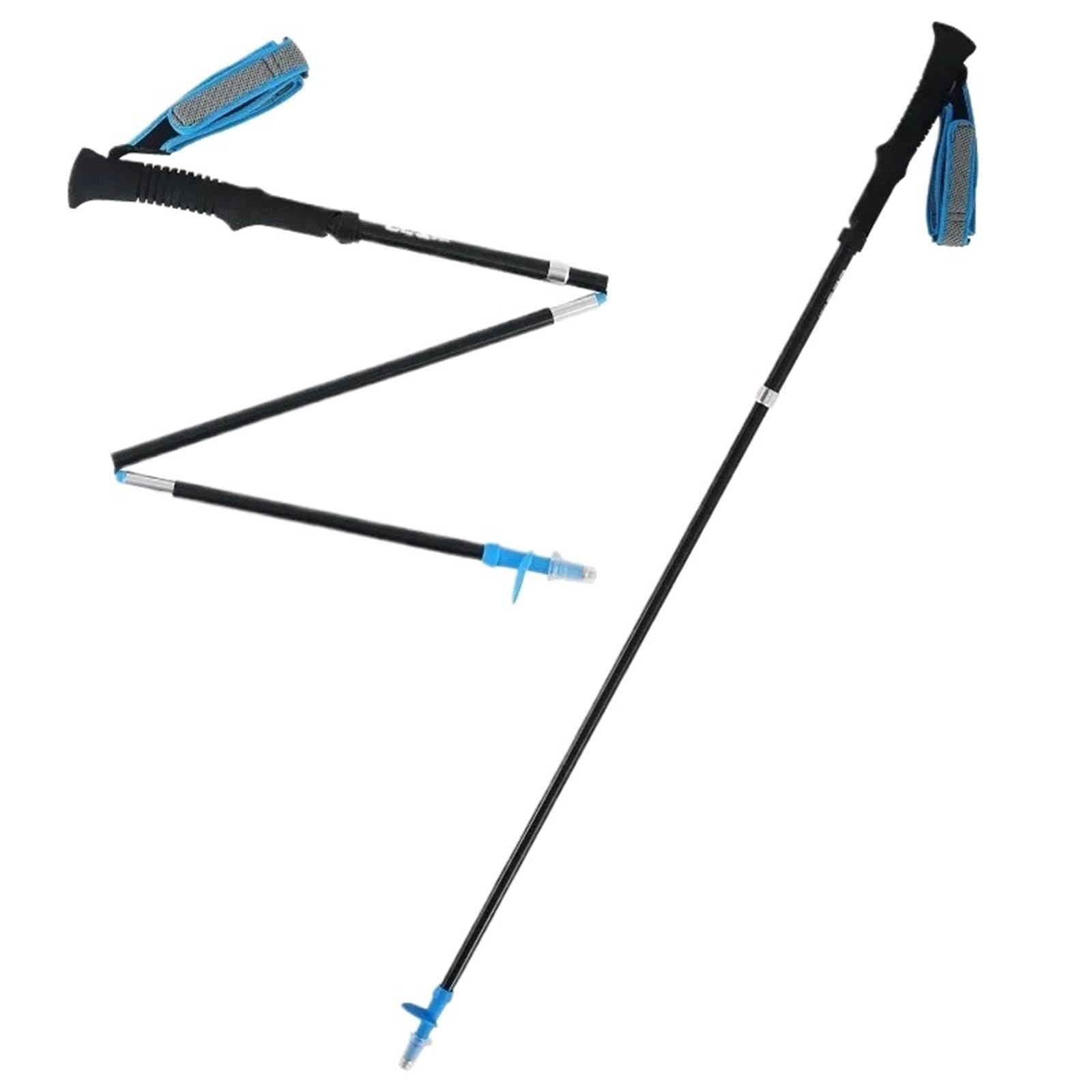 Kij trekkingowy 36-135 cm kijki do biegania w terenie, zamek linowy, kijki do chodzenia, 5 sekcji, kijki trekkingowe z włókna węglowego, piesze wycieczki, kemping, laska spacerowa