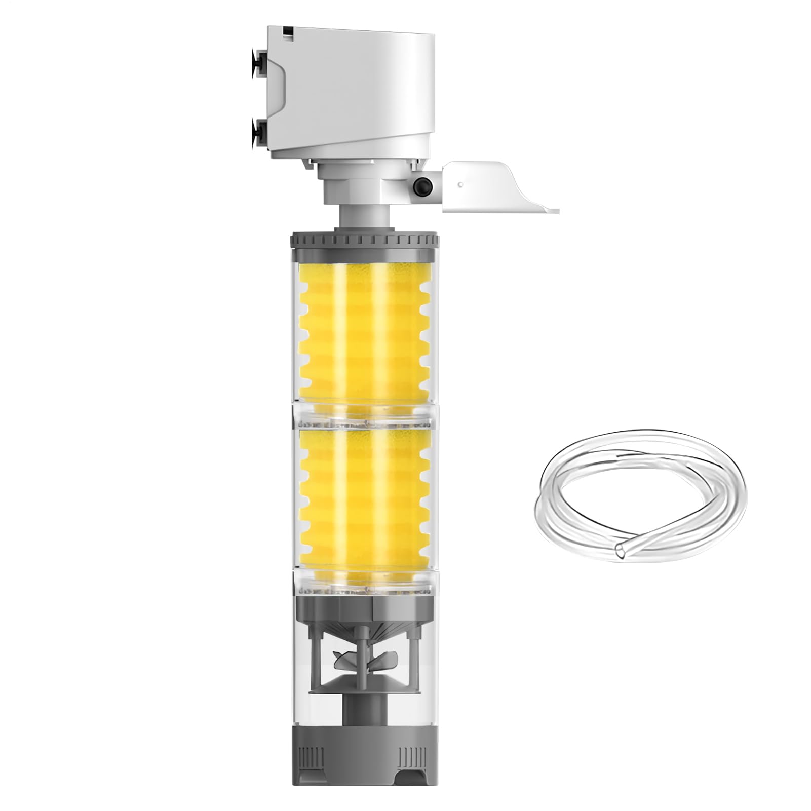 Filtre aérateur aquatique réglable et pompe interne silencieuse pour bassin de tortue