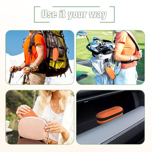 Image of Bukere Sunglasses Case, Hard Shockproof Glasses Case with Secure Strap & Carabiner Hook, Eyeglasses Storage Organizer
