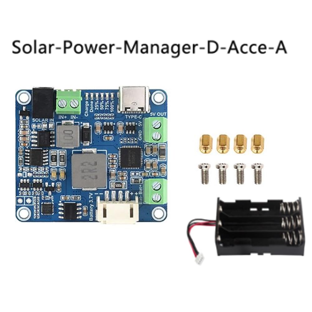 Solar Power Manager moduł MPPT obsługuje panel słoneczny 6 V-24 V, typ C 5 V/3 A, regulowany moduł wyjściowy