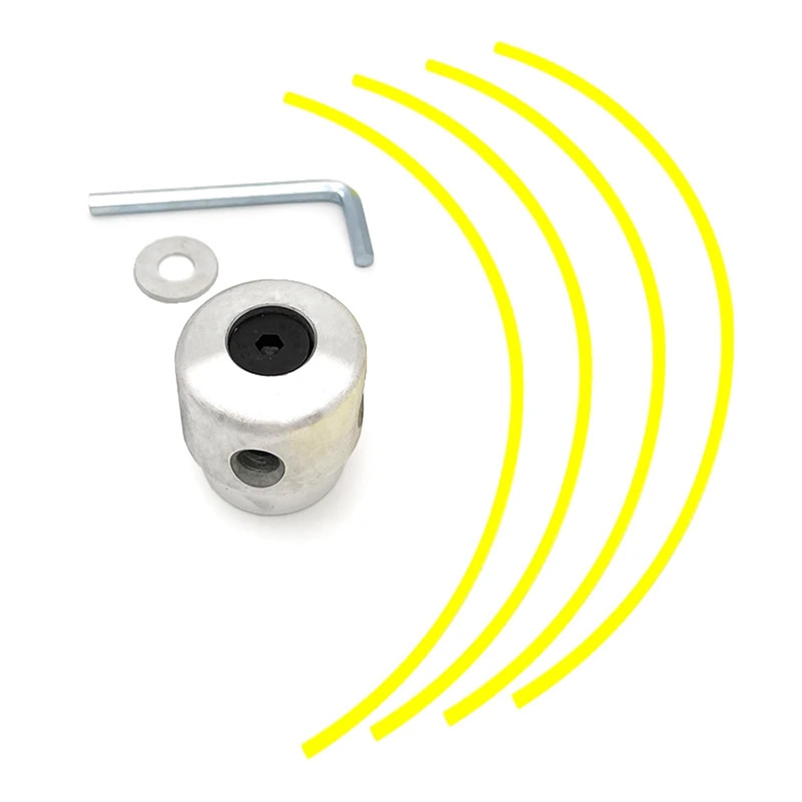 Compatibile con decespugliatore Universale M10*1.25 Testina in Alluminio con Quattro Linee di Taglio
