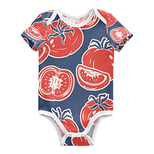 Image of vvfelixl Baby Bodysuits Short Sleeve Cotton Baby Clothes For Boys Funny Baby Suits For Girls 0-24 Months