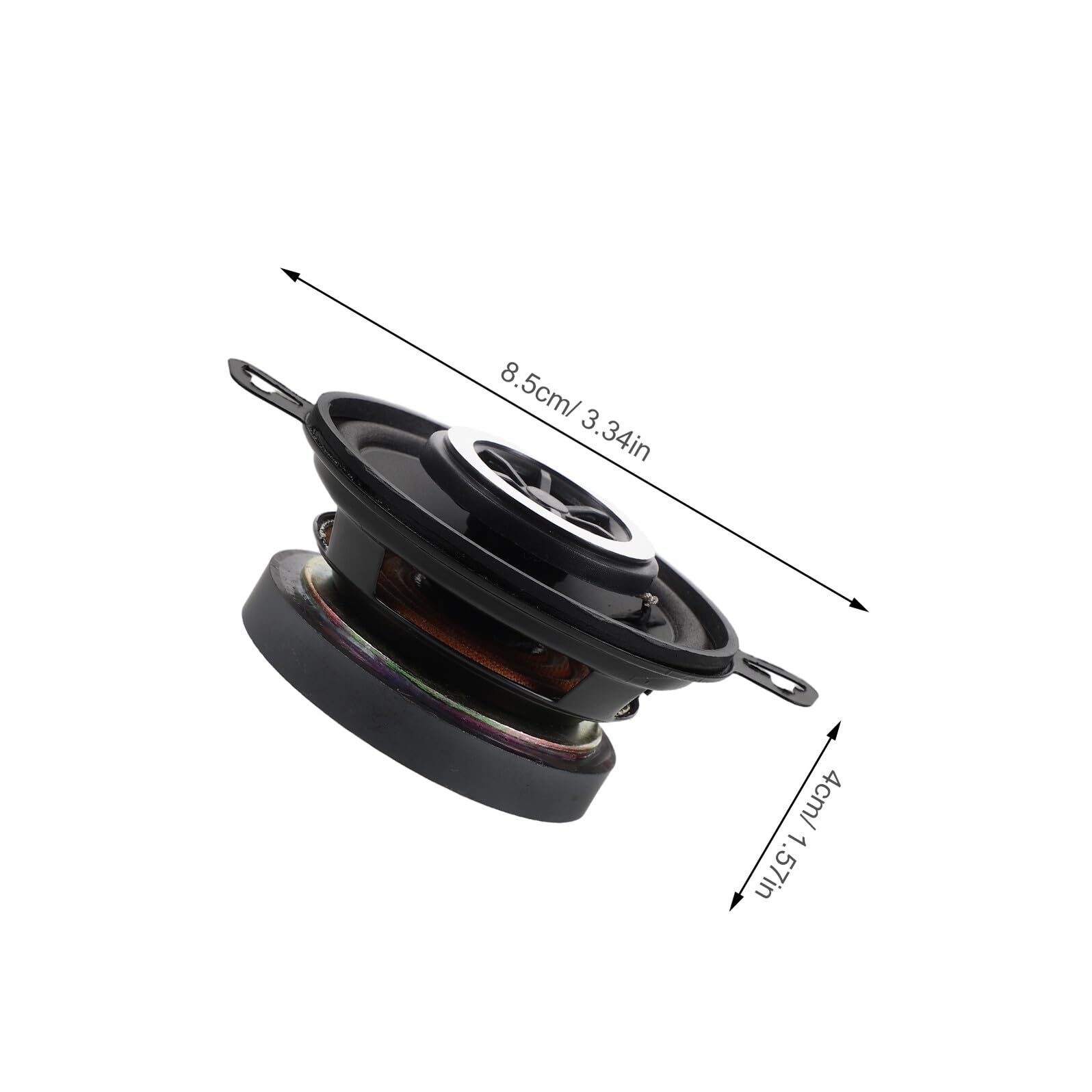 Altavoces Coaxiales para Coche de 3,5 Pulgadas Diseño Compacto y Sonido HiFi, Paquete de 2 Piezas de Metal para Sistema de Audio de Vehículo Eléctrico