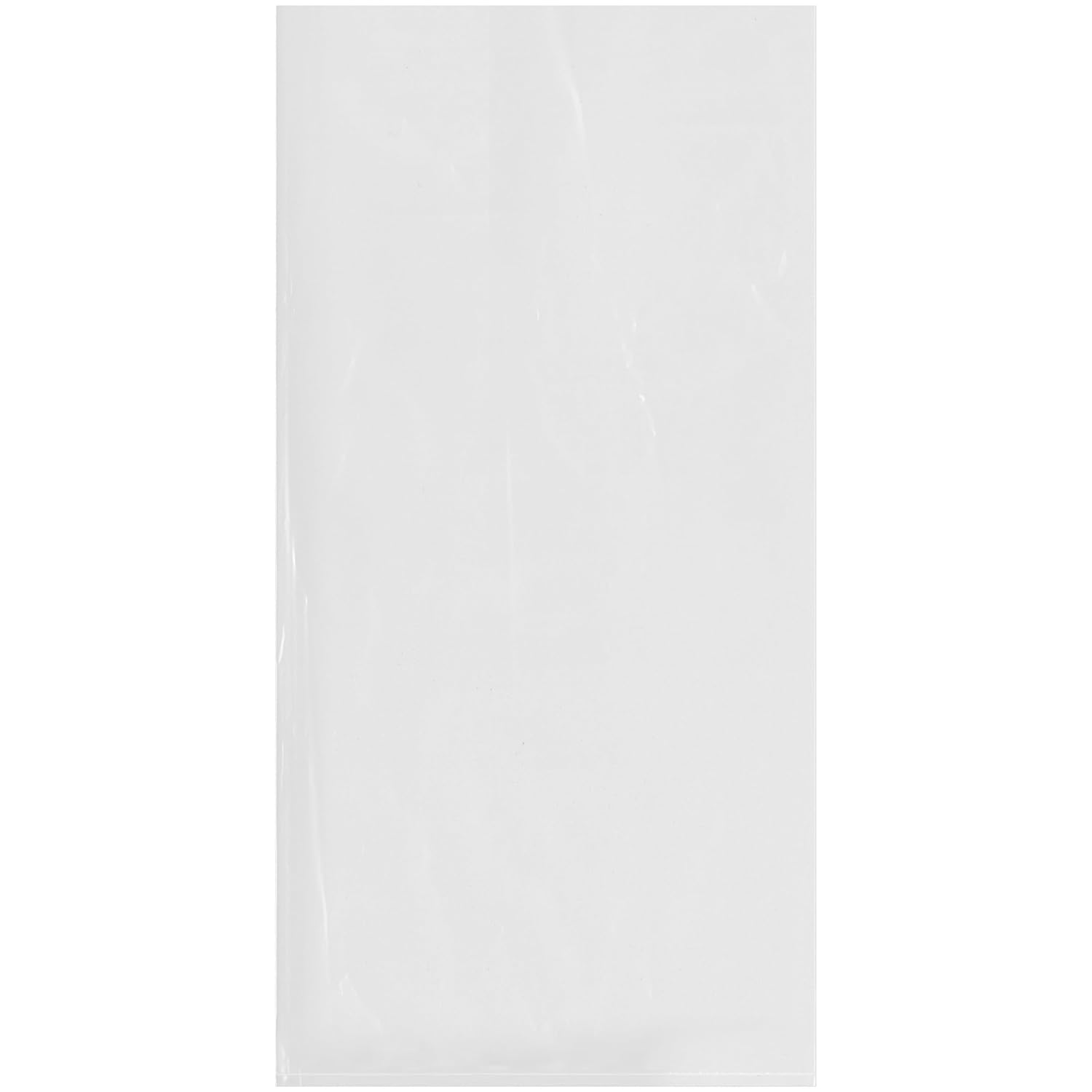 Plymor 10 x 20 (Pack of 500), 2 Mil Flat Open Clear Plastic Poly Bags